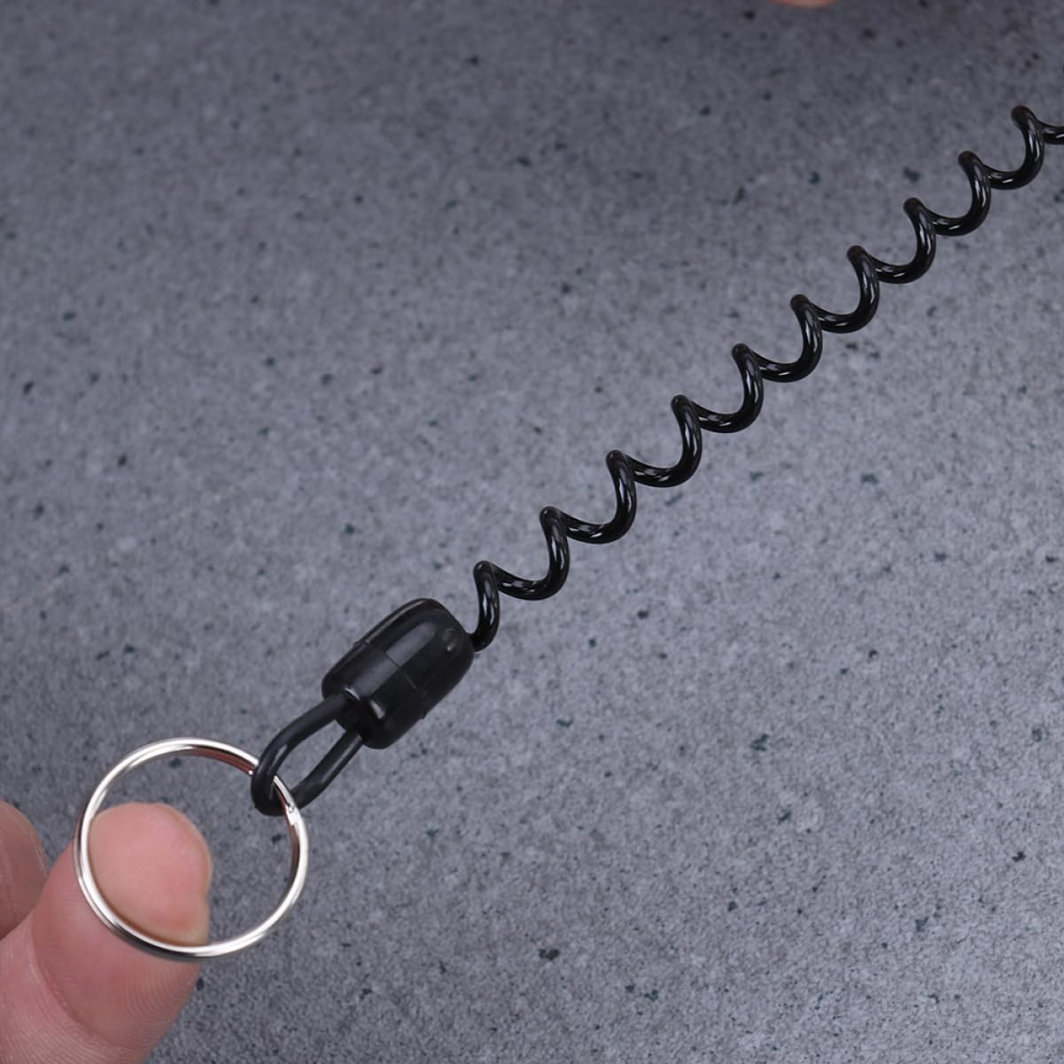 Beatifufu Waterproof Sturdy 6pcs Elastic Ropes Locking Carabiner Clip for Camping Fishing Outdoor Activities