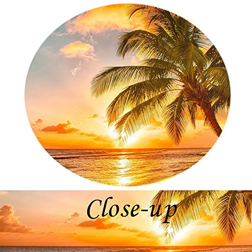 Kreative Arts Canvas Print For Home Decoration - Sunset Seascape Coco Beach Modern Painting Wall Art Picture Print On Canvas Framed And Ready To Hang 20''X30'' #TOP4