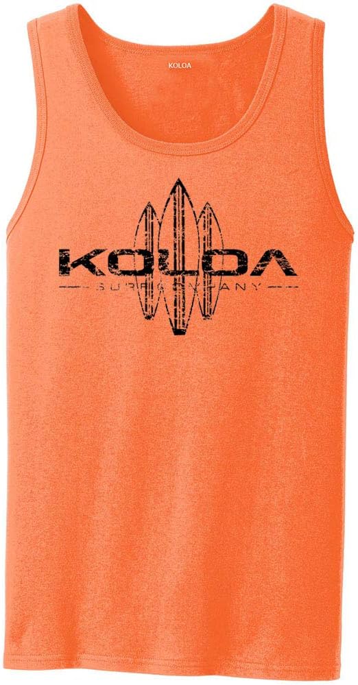 Koloa Vintage Surfboard Logo Tank Tops in 27 Colors. Adult Sizes: S-4XL