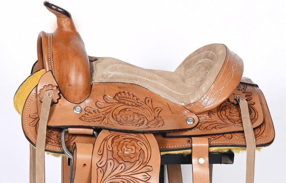 Cavallo in miniatura per bambini, in pelle, per il piacere occidentale, 20,3 cm, 25,4 cm, 27,9 cm, 30,5 cm