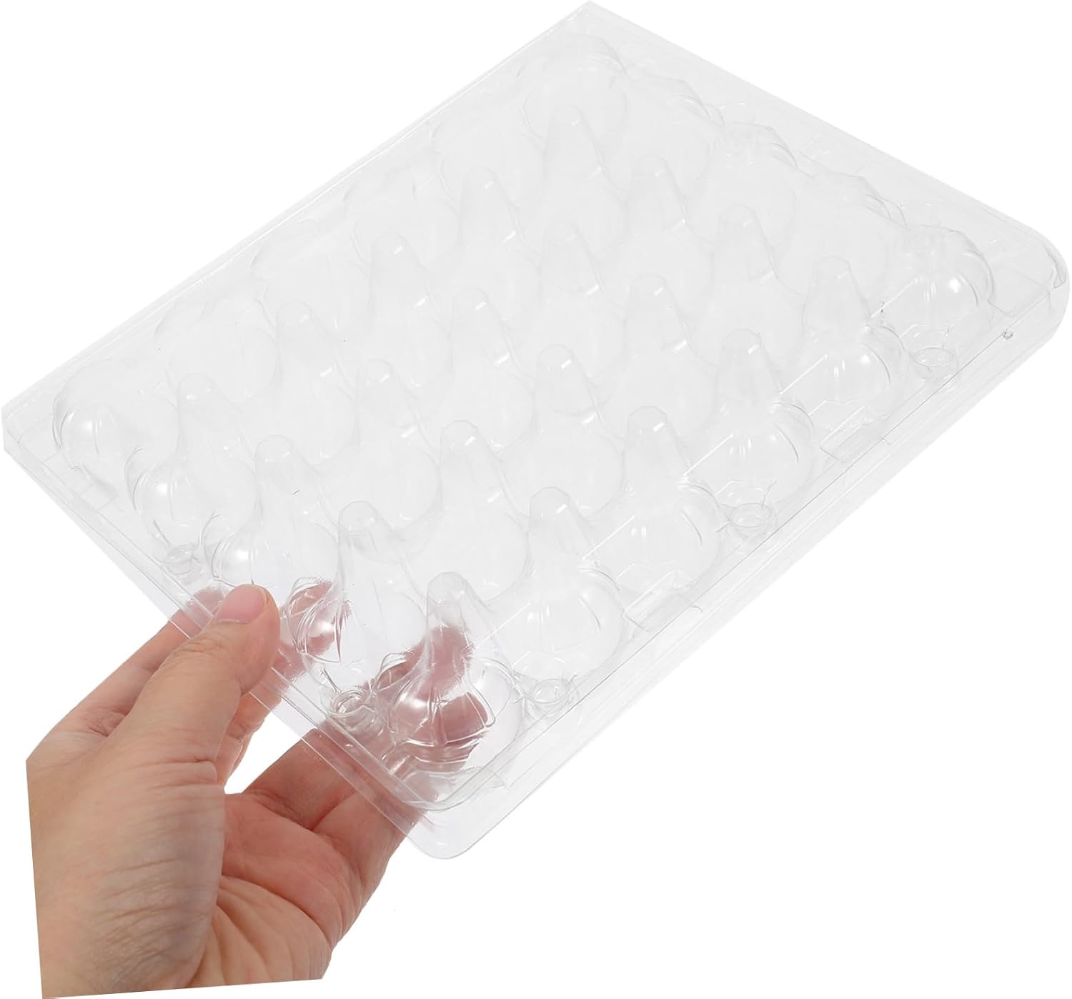 MAGICLULU 25Pcs Reusable Plastic Quail Egg Trays Quail Egg Holders for Storage Packaging for Home Market Use Slots for Stable Egg Protection