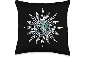 Spiritual Sky Moon Sun Esoteric Starry Night Astrology Throw Pillow