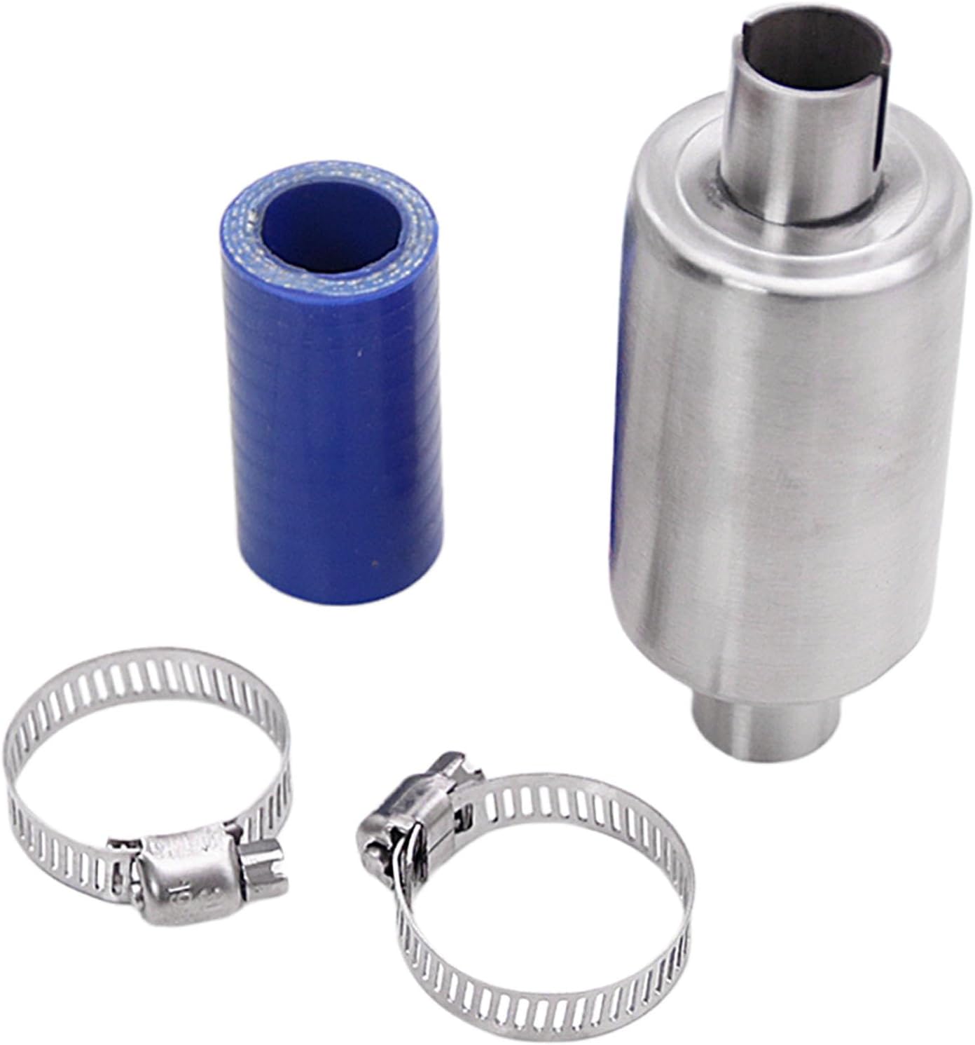 FLMLF Rc Car Silencer Muffler Pipe Kit for 1/5 HPI ROFUN ROVAN KM Baja 5B 5T 5SC Losi 5ive-t T MCD DBXL FS Buggy Rc Boat Parts (Blue)