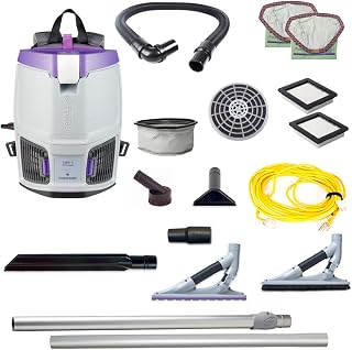 ProTeam GoFit 3 Commercial Backpack Vacuum with ProBlade Hard Surface & Carpet Tool Kit, 3 qt, Corded