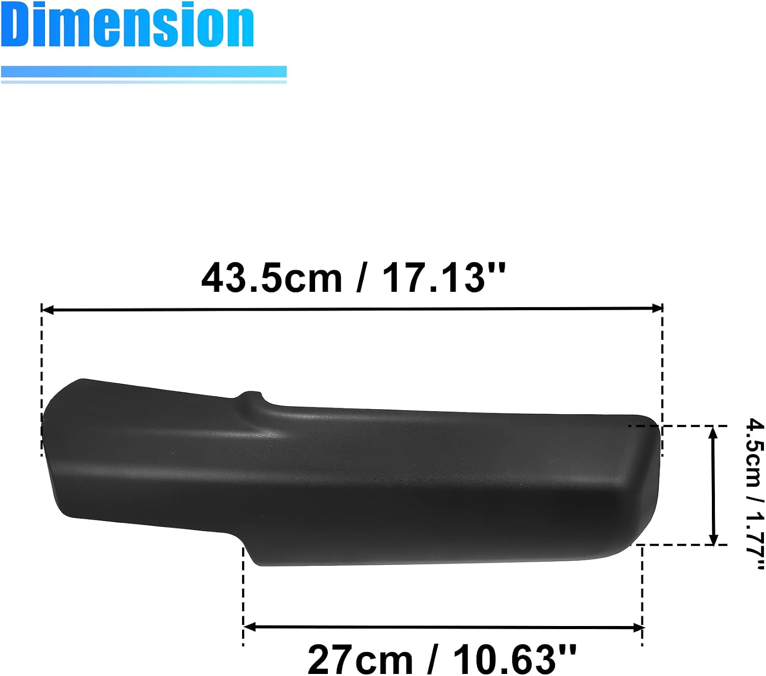 X AUTOHAUX Trailer Tow Mirror Front Arm Cover Left Driver Side Mirror Covering Cap Housing No.68263393AA for Dodge for Ram 1500 2500 3500 Exterior Side