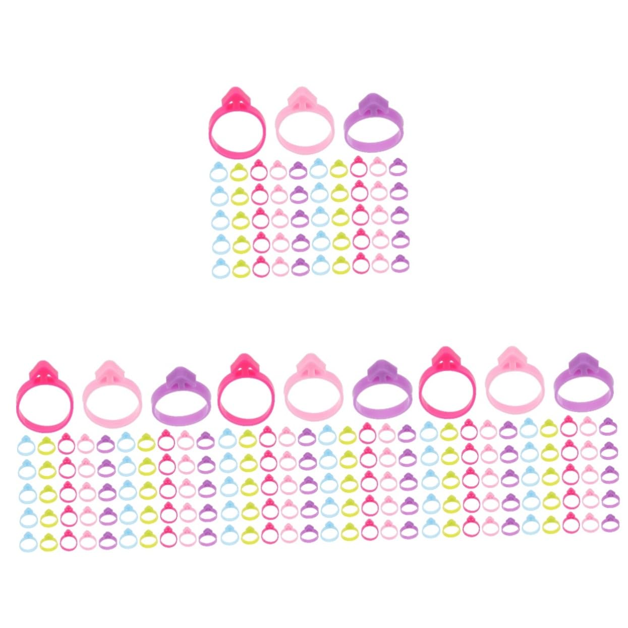 Alipis 4 Sätze Befestigungsring Für Spritzbeutel Tortendekoration Zubehör Backzubehör Fix Party Und Zuckerguss-Beutel-Krawatten Wiederverwendbare Spritzbeutel-Clips Plastik 100 Stück * 4