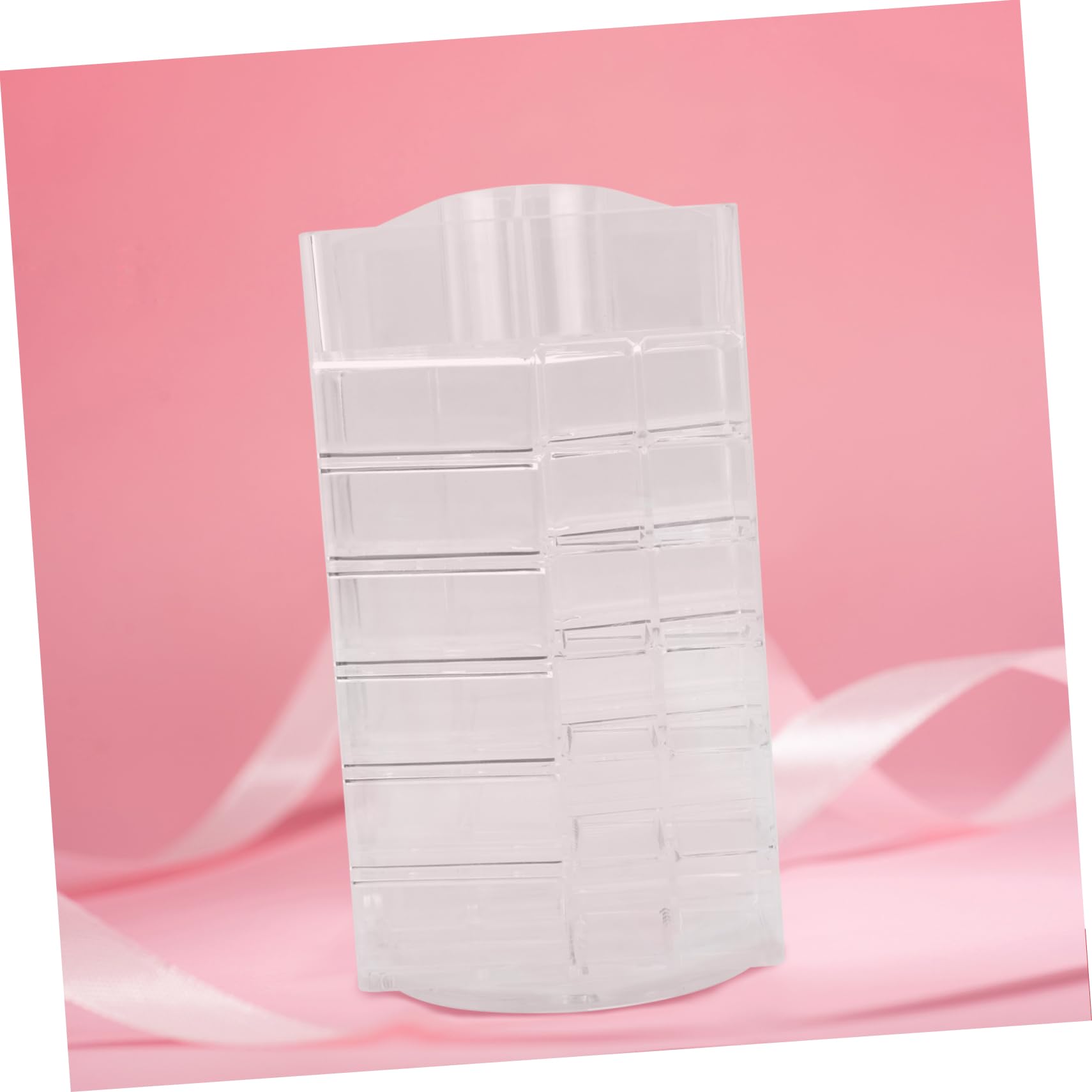 Porta Rossetti Organizer Rotante da Tavolo in Acrilico Trasparente | Espositore per Lucidalabbra, Supporto per Smalto e Piccoli Accessori, Uso su Vanity Bagno e Tavolo Cosmetici