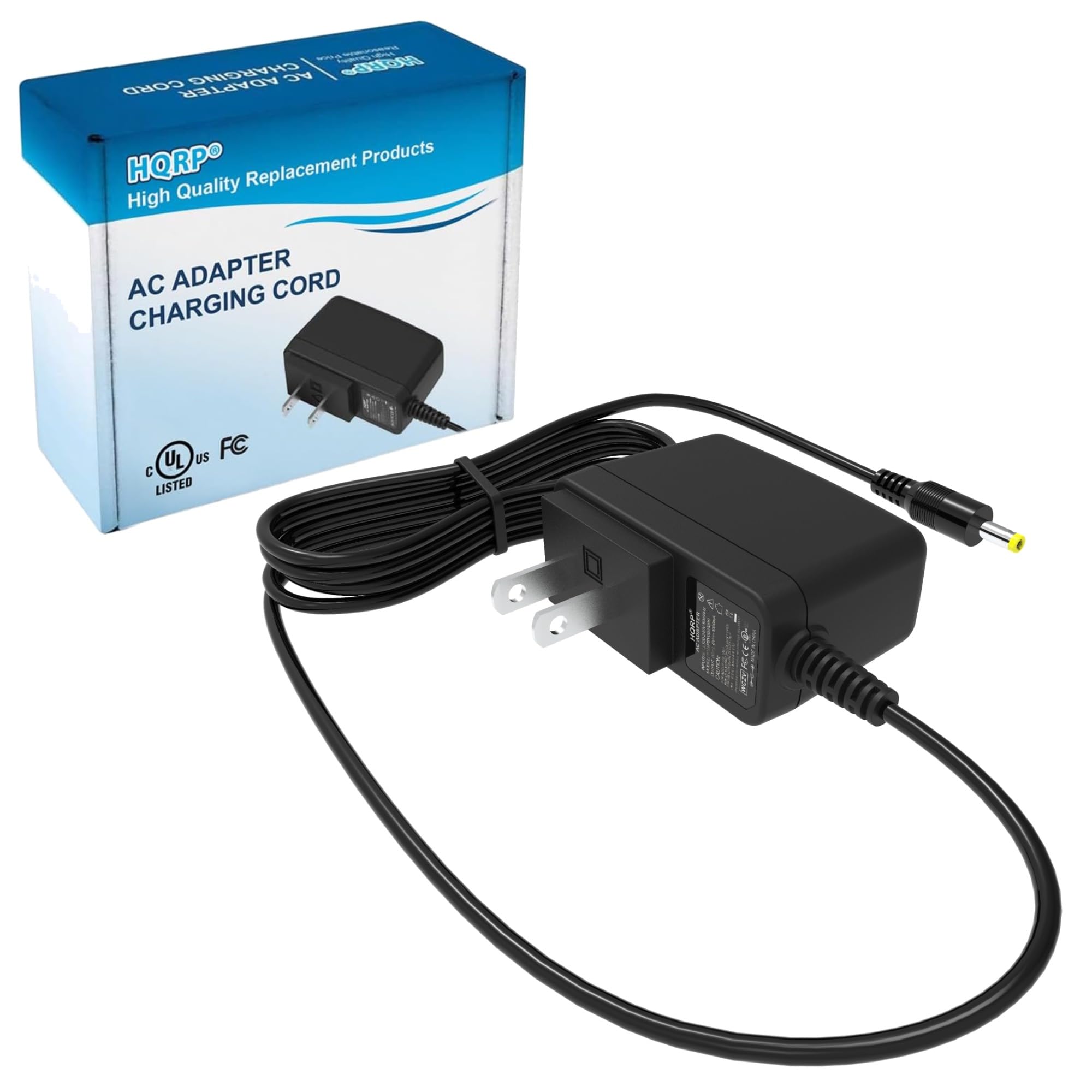 HQRP AC Adapter/Power Supply Compatible with Omron Healthcare HEM-737, HEM-739, BP742, HEM-7200-Z, BP760, HEM-7220-Z, HEM-72222-Z Blood Pressure Monitor Replacement + HQRP Euro Plug Adapter