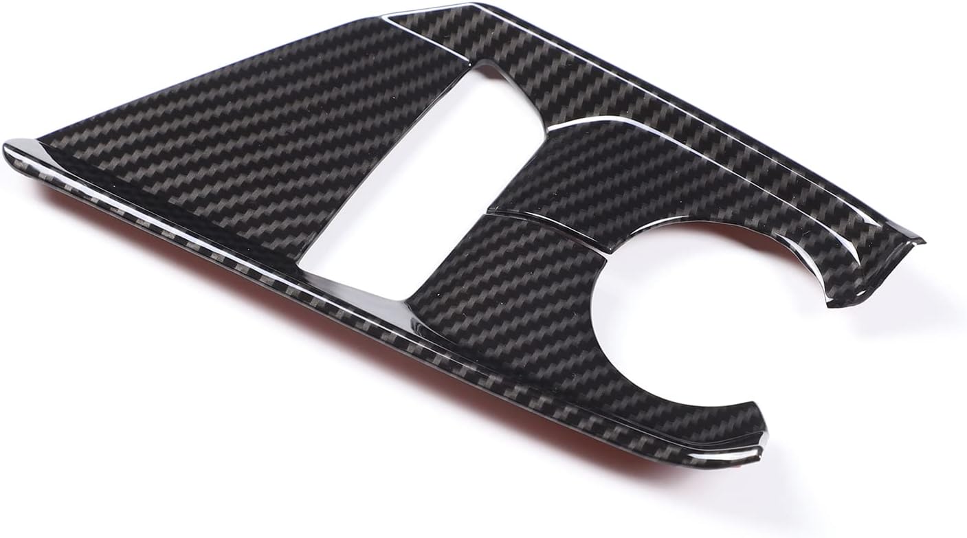Sekhyna Gear Shift Panel Cover Trim ABS 1PCS Compatible with Corvette C8 Stingray 2020-2023 Center Console Anti-Slip Switch Panel Cover Trim (ABS Carbon)