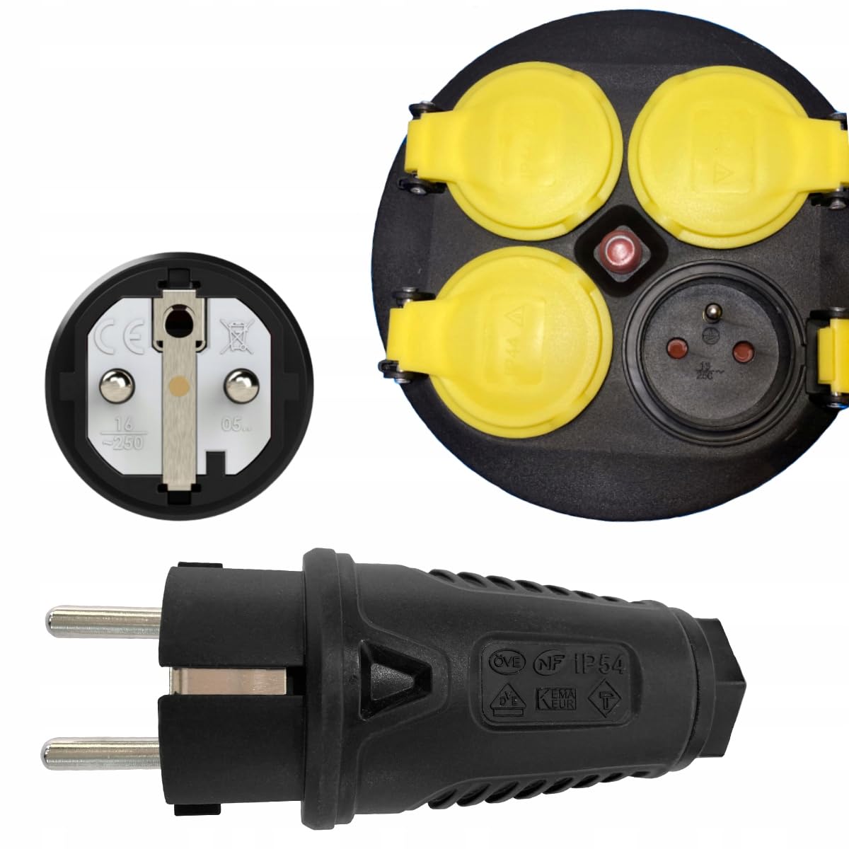 Hilark Cable Tech PUR-Verlängerungskabel 3x1,5mm² H07BQ-F 30m