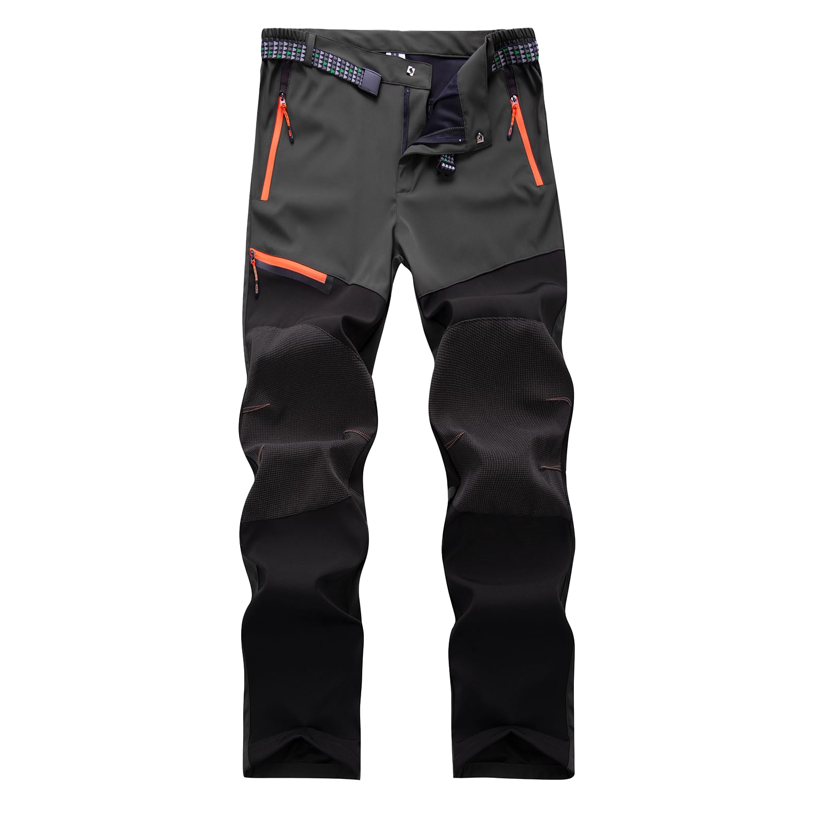 Uomini Leggeri Pantaloni da Camminare all'aperto Stretch Traspirante Camping Pantaloni da Escursionismo con Zip Tasche