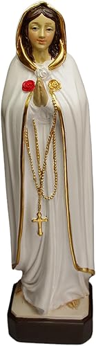 Estatua Virgen Rosa Mistica de 7.5 pulgadas, estatua de Santa Rosa