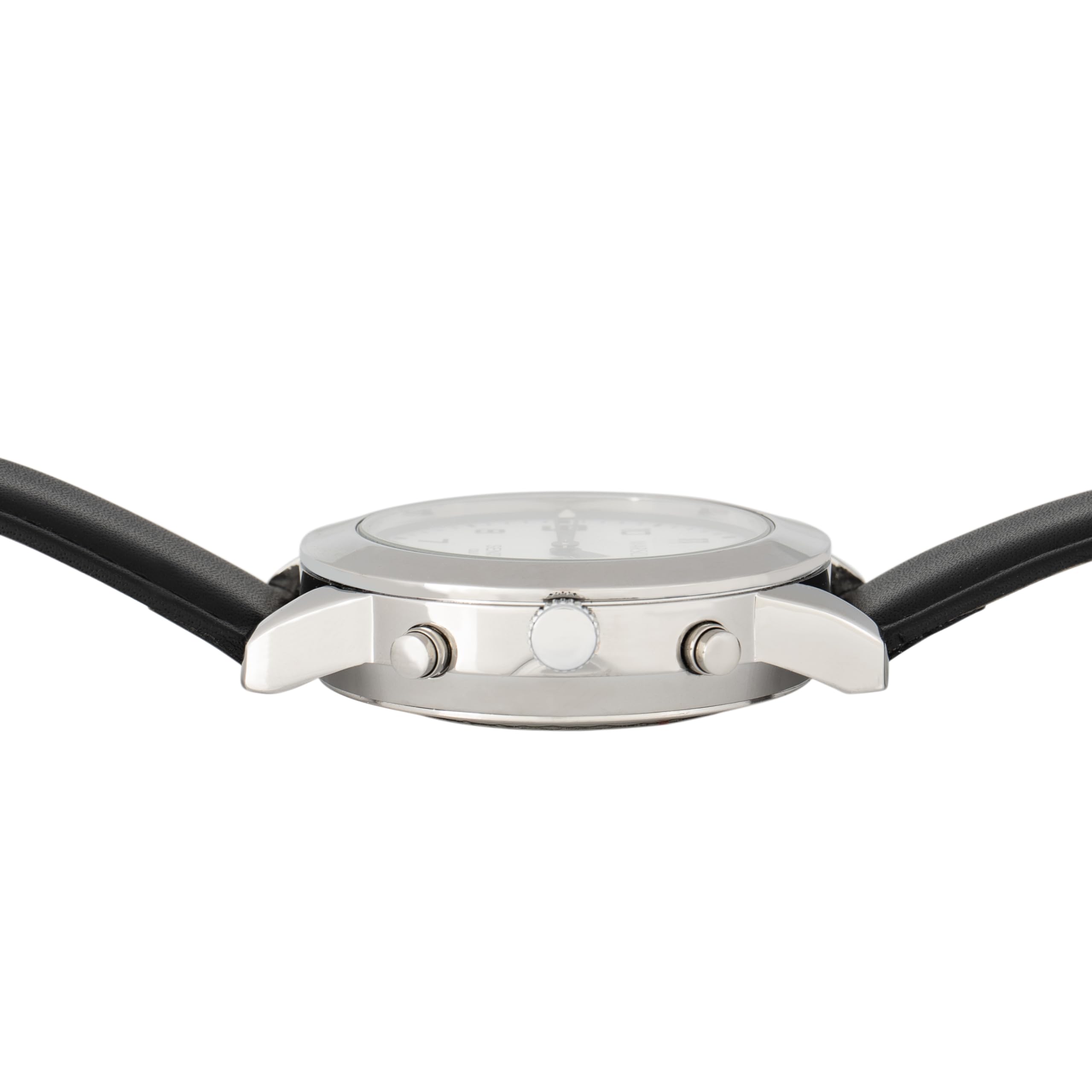 Marschall Senso Deutsch sprechende Herren Armbanduhr I S-HL2 I Mit Touch Funktion I Für Blinde, Senioren und Demenzkranke I Datum- und Zeitansage I Schwarzes Lederarmband