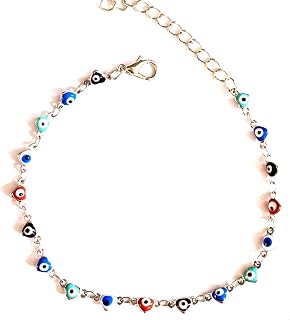 Faruodis bracelet de cheville œil cœur
