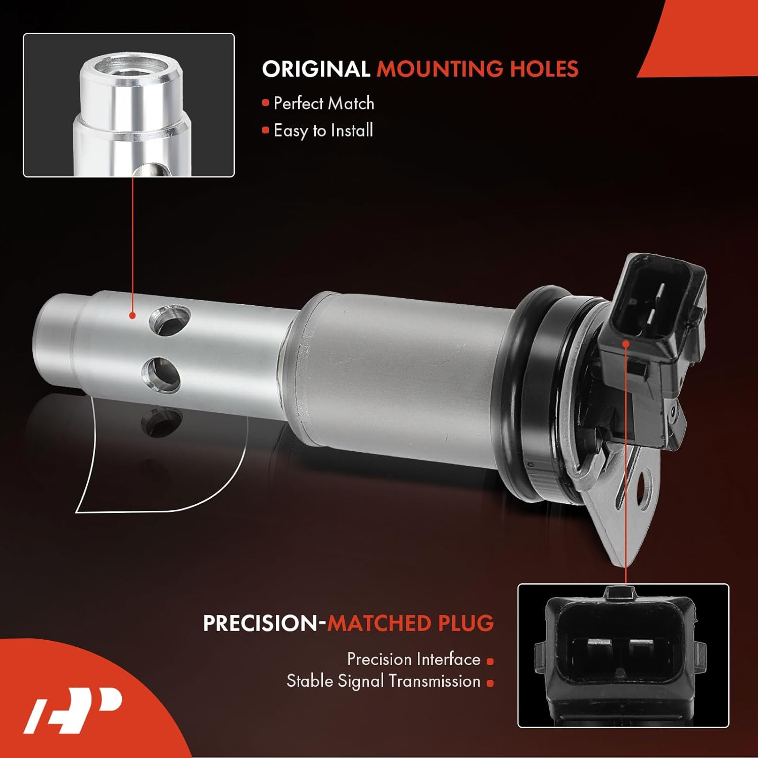 A-Premium Intake or Exhaust Engine Variable Valve Timing (VVT) Solenoid Compatible with BMW 325i, 325xi, 328i, 328xi, 330i, 330xi, 335i, 335is, 335xi, X5, 525i, 525xi, 528i, 528xi, 530i, 530xi, 535i