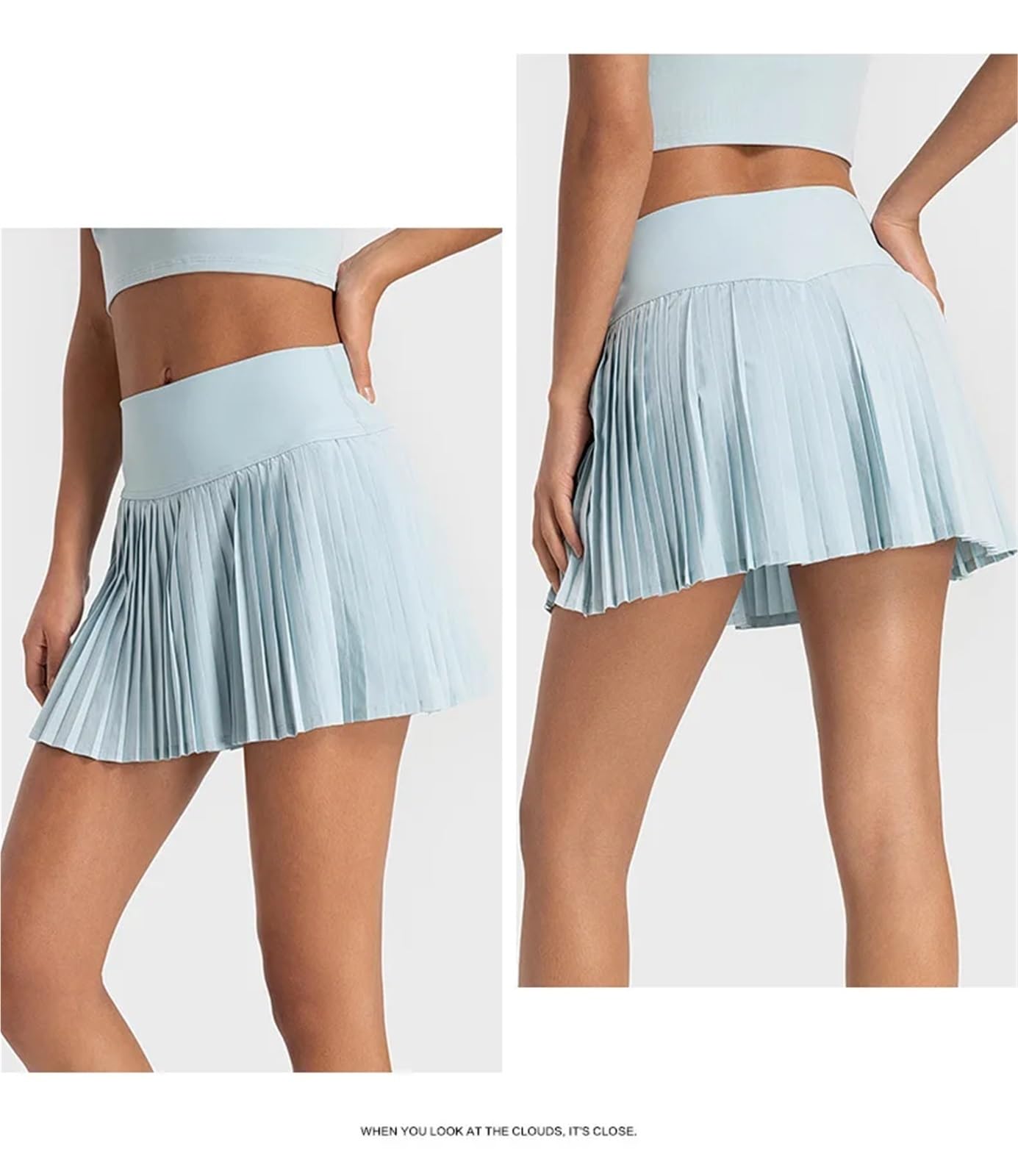 Faldas de Tenis Deportivas for Mujer, Mallas Cintura Alta, Pantalones Cortos Yoga y, Vestido con Bolsillos, Falda Plisada Falda Tenis Mujer