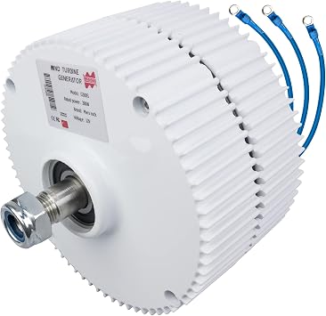Marsrock 400W 600r/m 12/24V Permanent Magnet Generator AC Alternator for Vertical Wind Turbine Generator (12V)