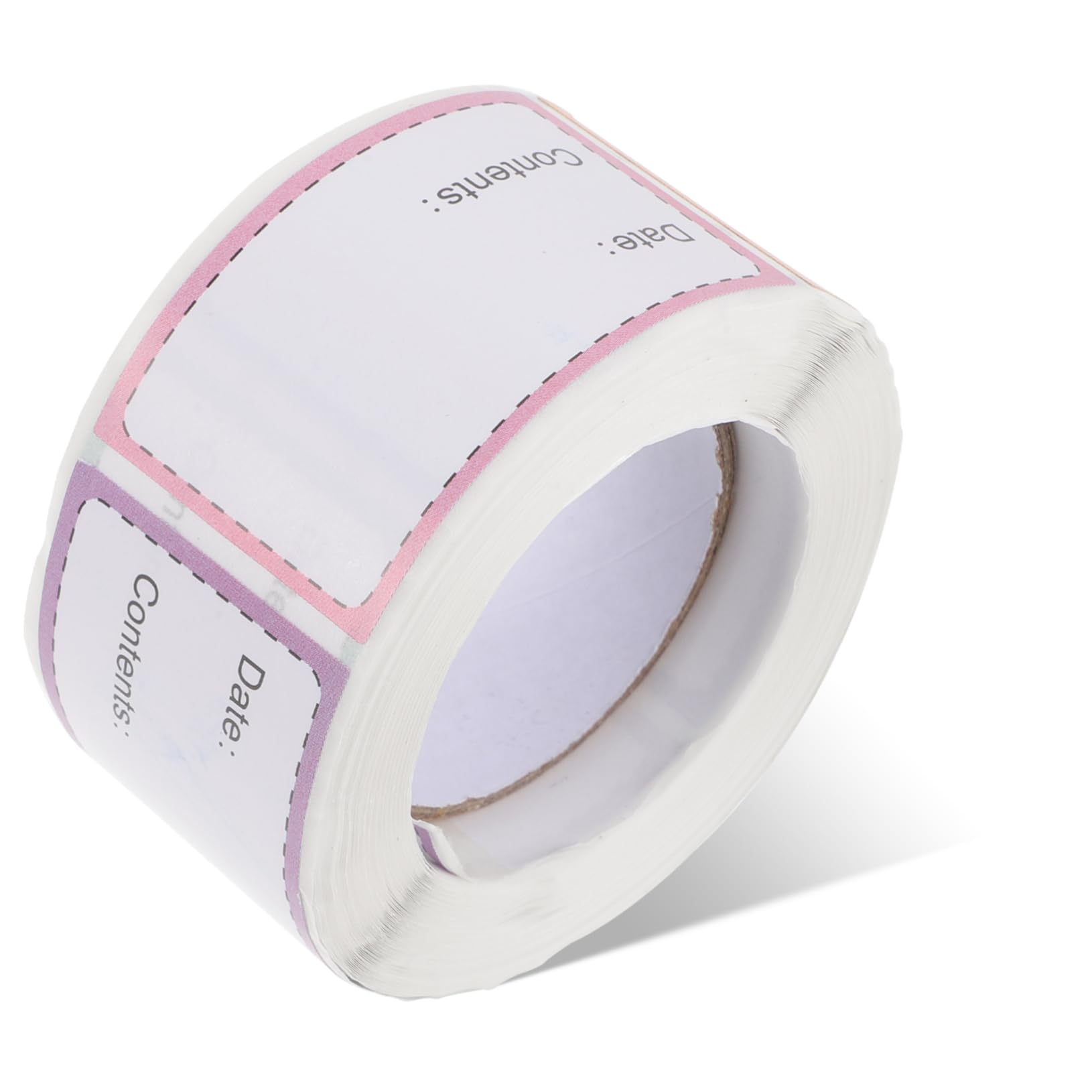 MUSISALY 1 Roll Food Labels Label Stickers for Reusable Labels for Food Containers Jar Labels Freezer Labels to Write on Food Container Labels Food Date Labels Food Stickers Colorful Paper