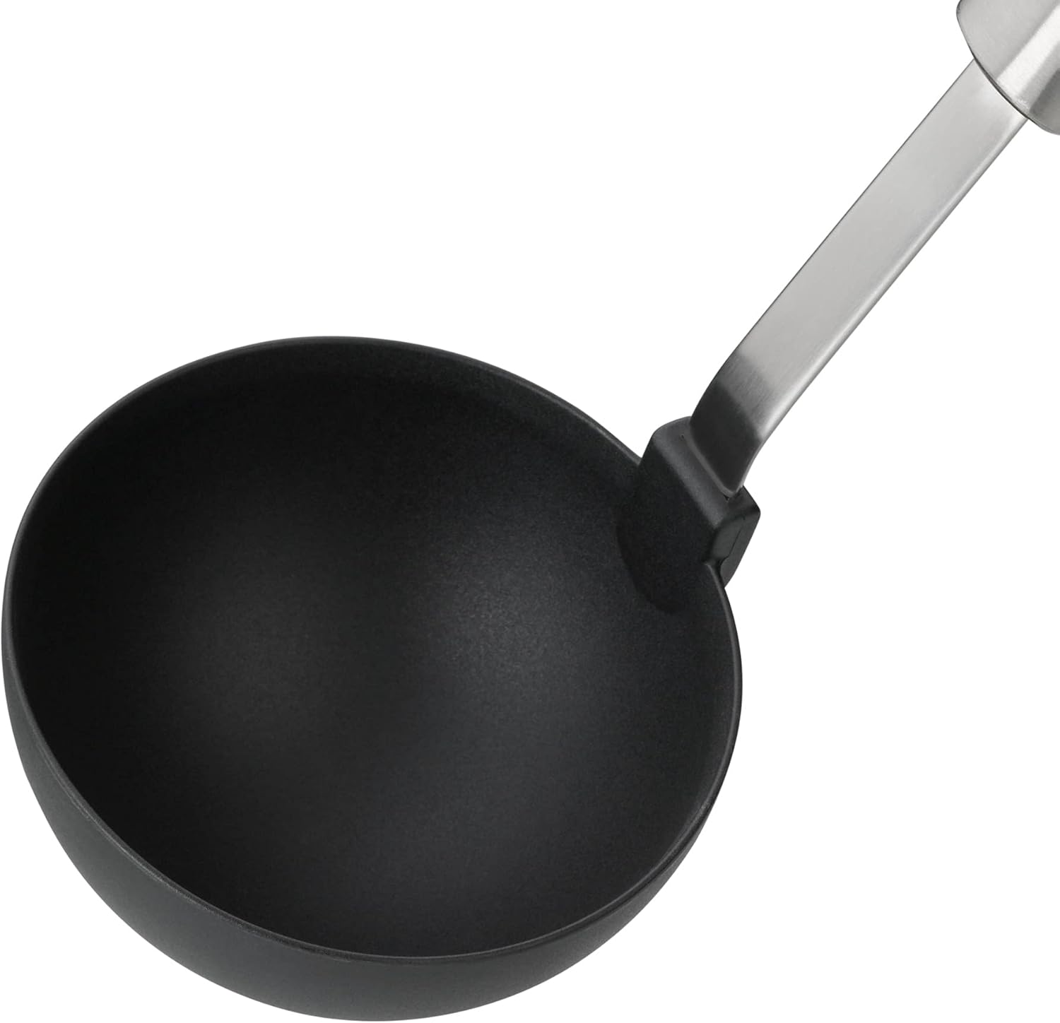 Silit Classic Line Ladle, Plastic, 30 cm, Ladle, Polished Stainless Steel, Plastic, Ideal for Coated Pots, Dishwasher Safe