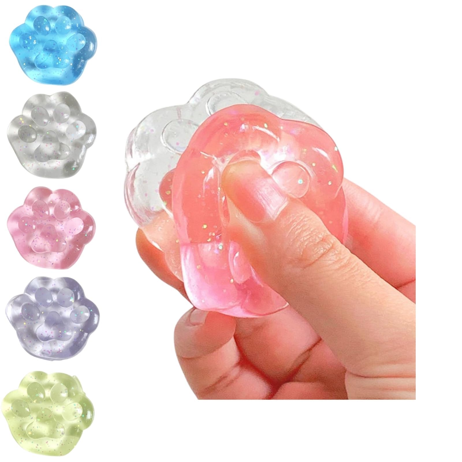 肉球 スクイーズ ５個セット ストレス解消 グッズ ストンエス 習慣 イライラ解消グッズ