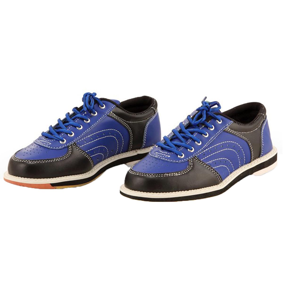 Herren Bowlingschuhe Leichte rutschfest Schnürung Bowl Sneakers Bequeme Atmungsaktive Gleitsohlen Für Rechtshänder