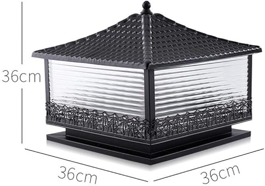 GUOCC Creative Outdoor Column Headlight Wall Garden Light Waterproof Super Bright Outdoor Garden Balcony Villa Door Pillar Post Lamp E27 Decoration Illumination Energy Saving Street Light Lights Fixtu photo 3