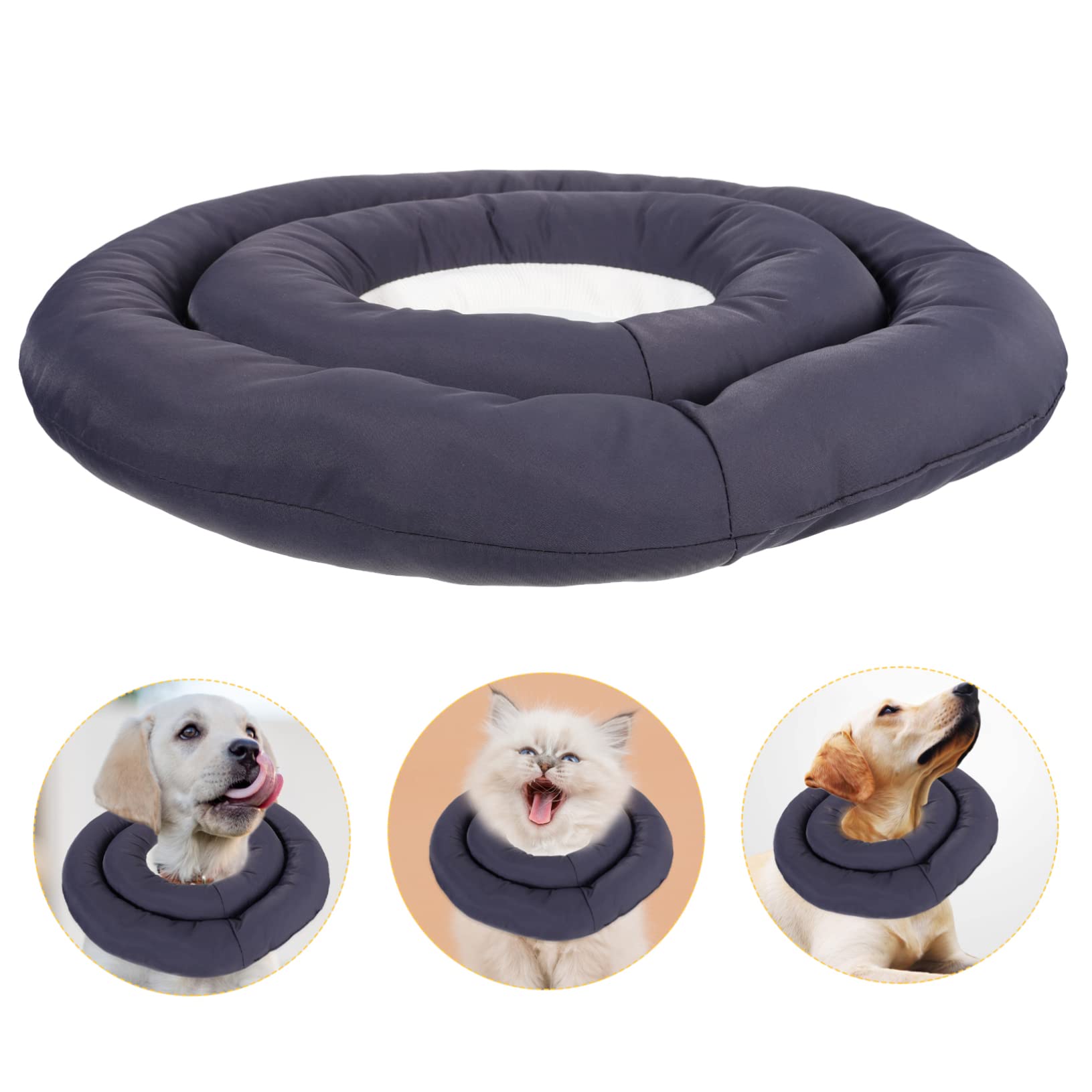 POPETPOP Collar Elástico para Mascotas (2 Unidades) Cono De Gato Material Talla L