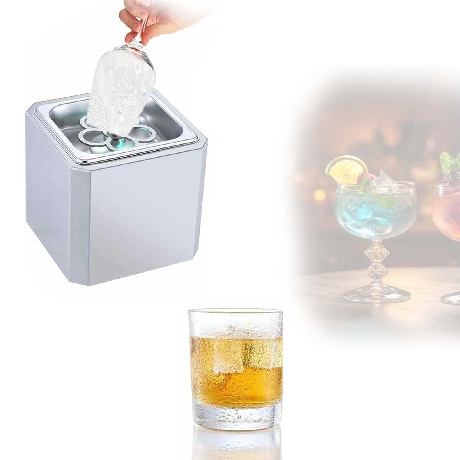 Commercial Instant Freezer Glass Chiller, Advanced Technology for Rapid -45°C Cooling, 304 Stainless Steel Construction for Long-Lasting Performance