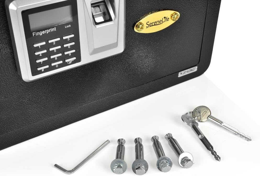 SereneLife Safes And Lock Boxes - Digital Safe Box, Home Safe Box Combination Safe Box Steel Alloy Drop Safe - Includes Keys (SLSFE22FP) : Sports & Outdoors