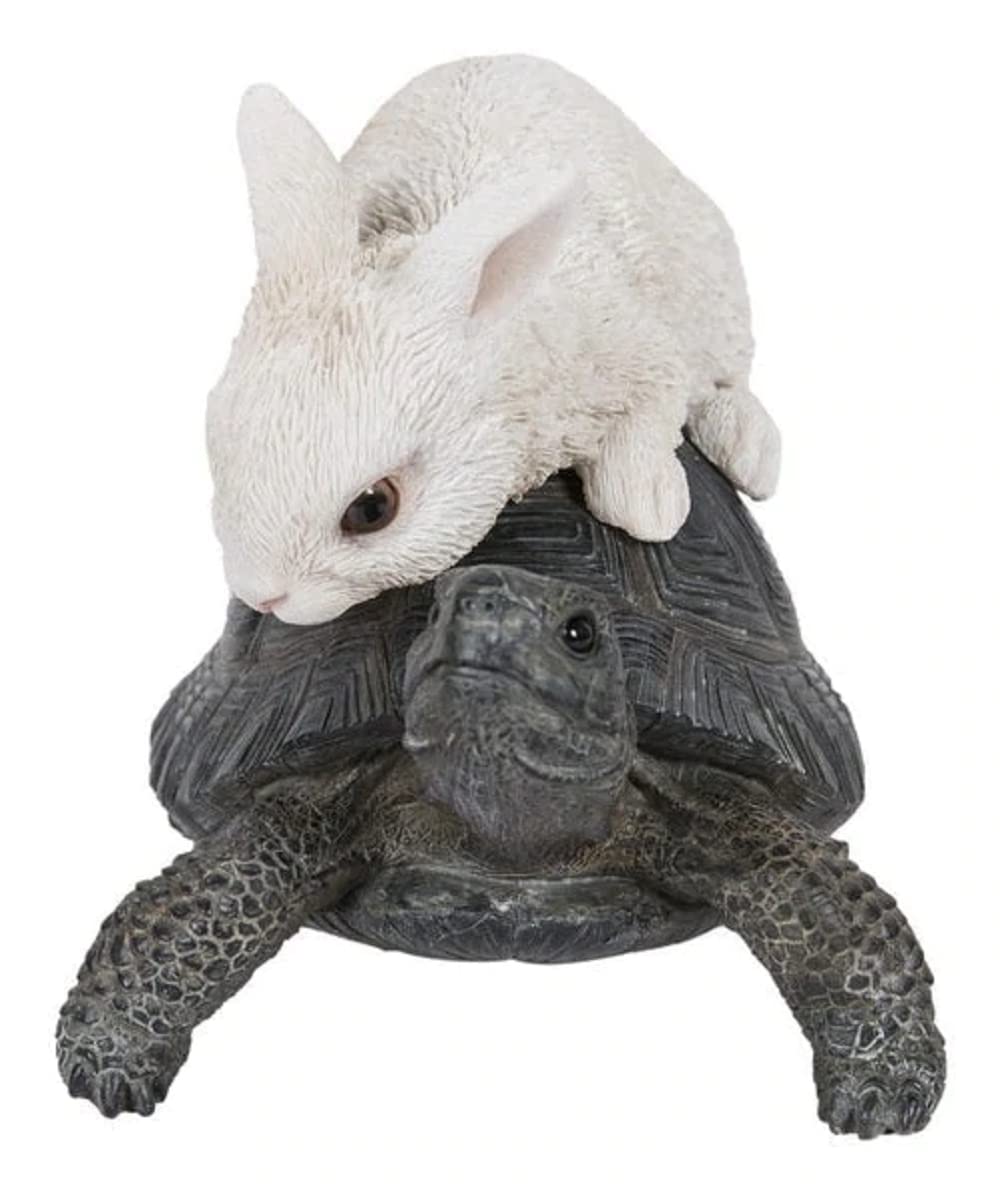Tortoise and The Hare Playing Statue