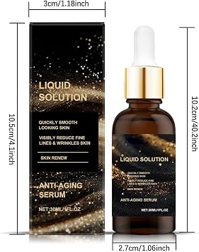 2PC Face Serum, Anti Aging Face Tightening, Liquid Solution anti Aging Serum, Boost Skin Collagen, Smoothes Wrinkles and Fine Lines & Plump Skin.