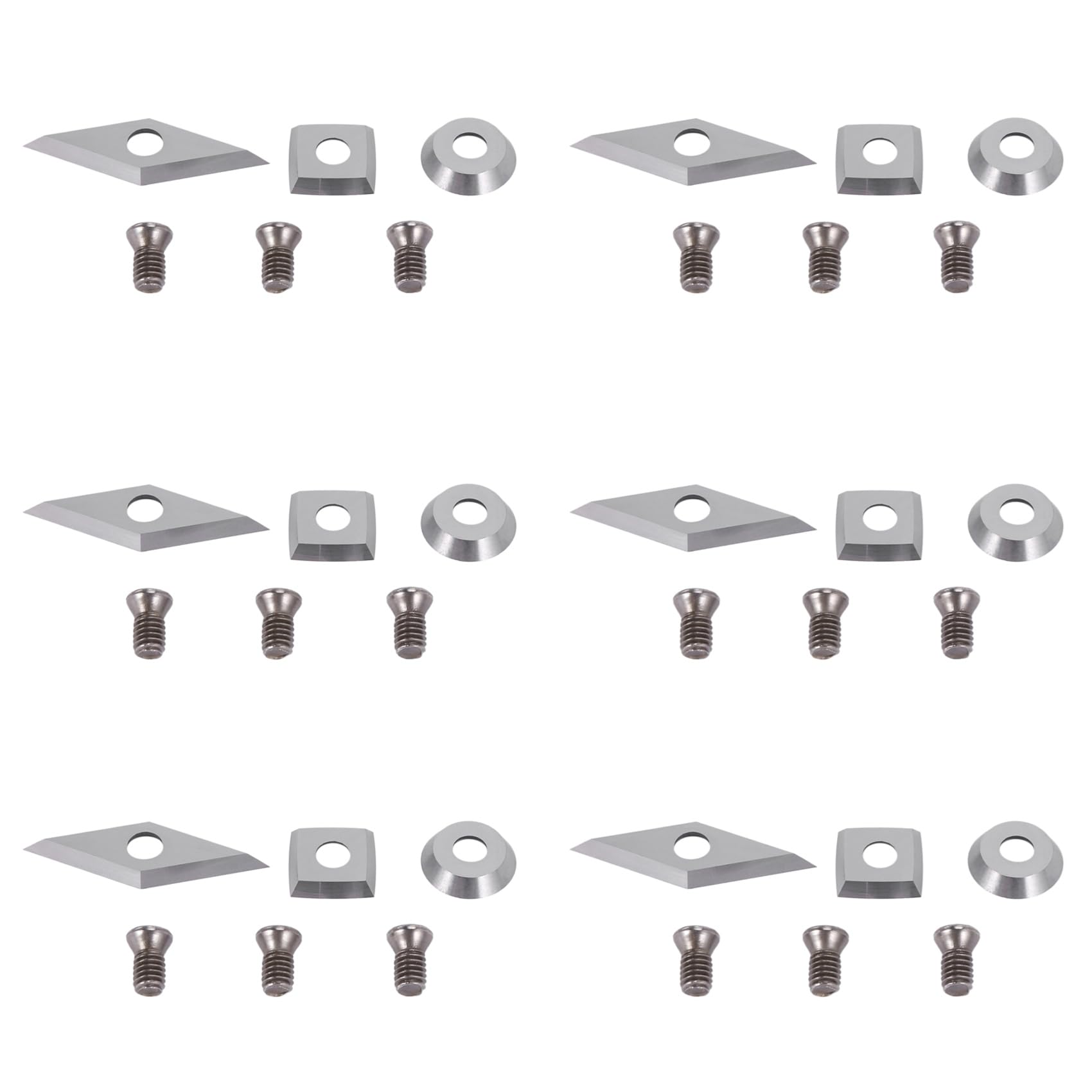 Jnchdghwa 18Pcs Cutters Inserts Set for Wood Lathe Turning Tools