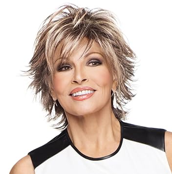 Raquel Welch Trend Setter Mid-Length Shag Wig by Hairuwear, Average Cap Size, SS17/23 Shaded Iced Latte Macchiato