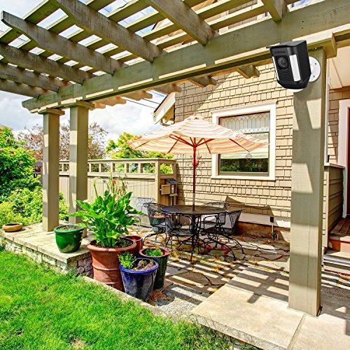 Cover For Ring Spotlight Camera Silicone Skin Outdoor Cover Case Weather Resistant Rainproof Sunproof Protection - Compatible With Ring Spotlight Cam Battery Security Camera By Frienda (Black) #TOP2