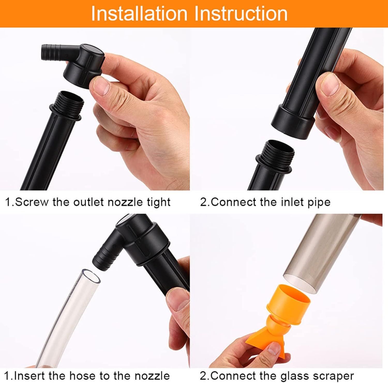 Aquarium Gravel Cleaner, Fish Tank Cleaner, Gravel Pump Vacuum, Manual Cleaning Water Change Red Air Bag Fish Tank Sand Cleaner for Aquarium Cleaning Tools