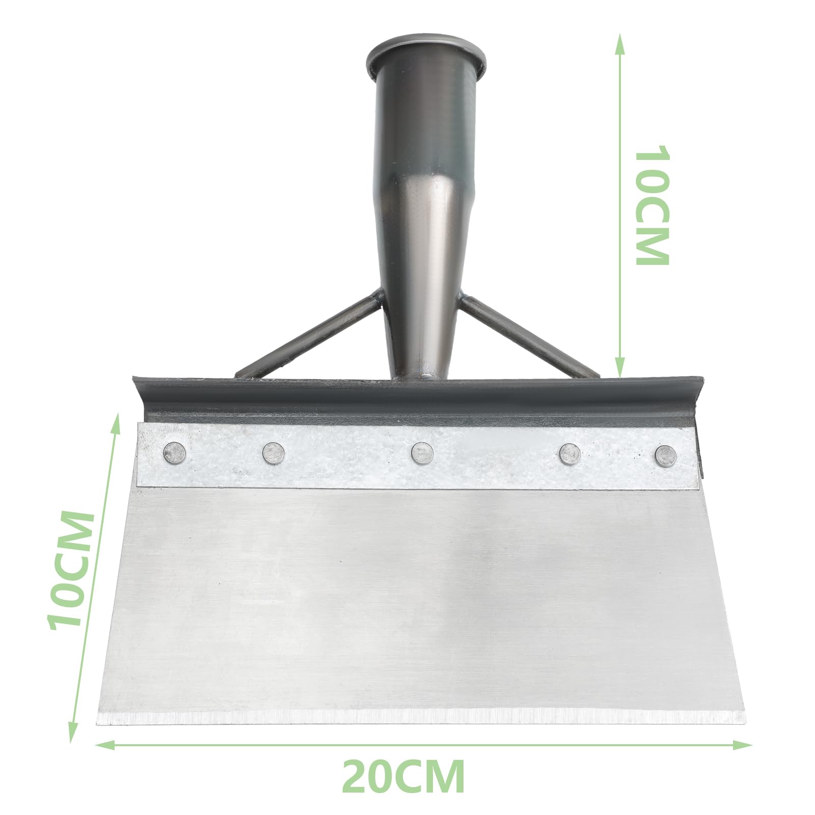 Pala di Pulizia Multifunzionale 20CM Pala da Giardino, Pala da Giardinaggio a Testa Piatta Pala Pulizia All'Aperto Strumento per Diserbo, Vanga da Giardino