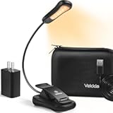 Book Light Set with Charger&comma; Clip on Reading Light in Bed with 3 Brightness&comma; Up to 60 Hrs&comma; Rechargeable&comma; Eye-Care Warm LED for Read Before Bed &lpar;Incl Travel Case&comma; Cable&rpar;