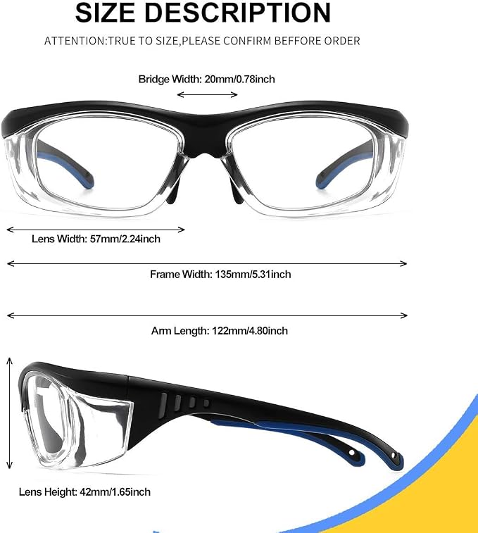 Amazon.com: Anteojos de seguridad antiempañantes para mujer, lentes de  seguridad que protegen de la luz azul : Herramientas y Mejoras del Hogar