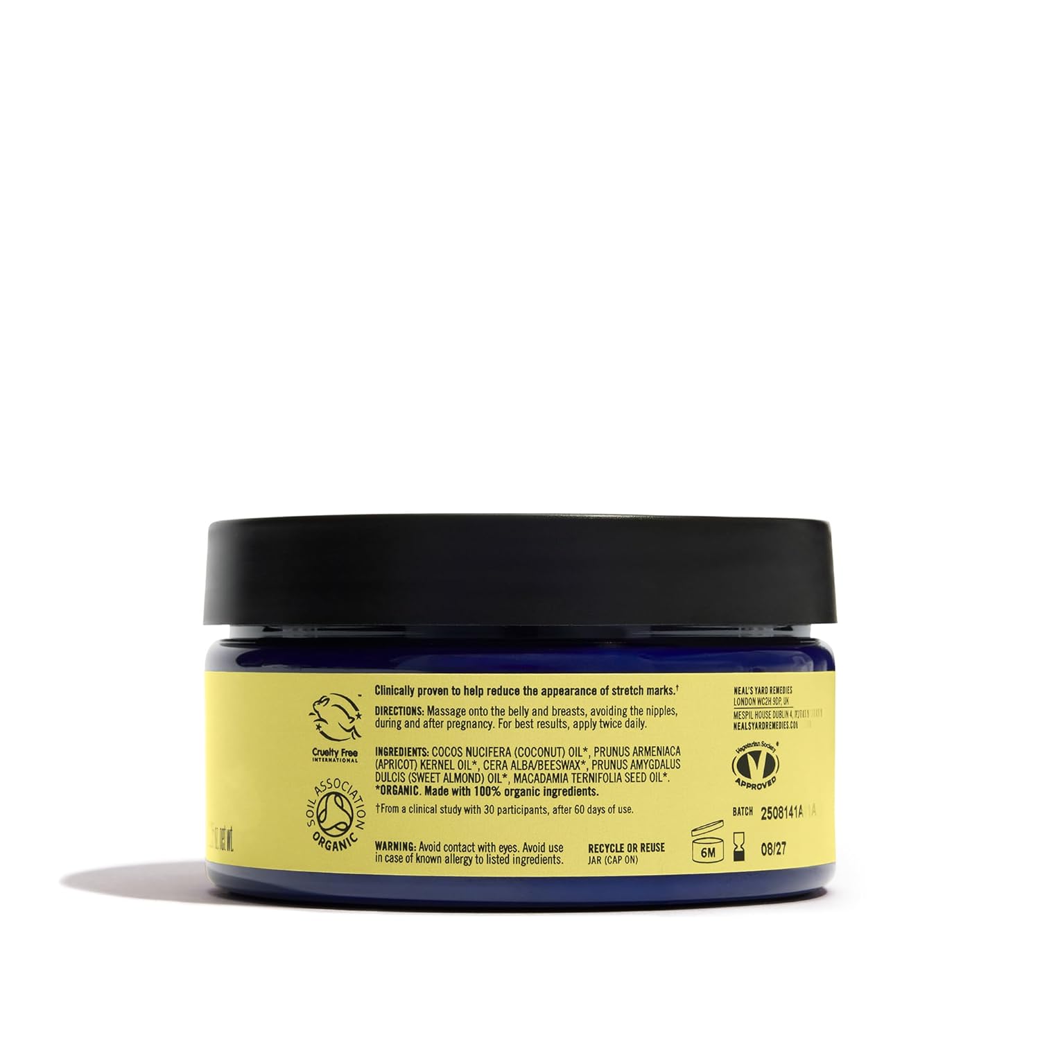 Neal's Yard Mother's Balm, Helps Reduce the Appearance of Stretch Marks & Improve Elasticity, Ideal for New Moms, Fragrance Free, Cruelty-Free, 120g