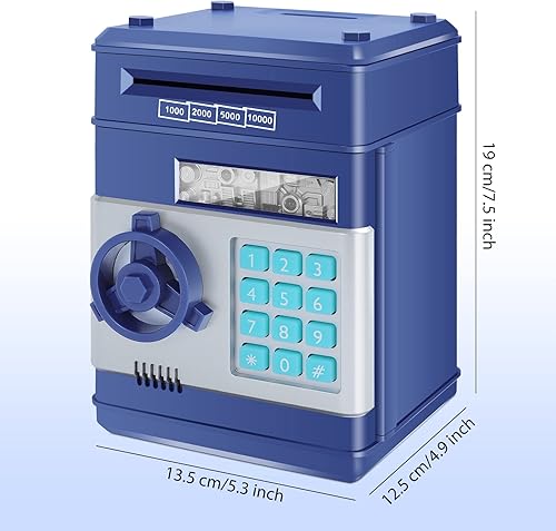 Miniatura 9 de GuDoQi alcancía con contraseña alcancía electrónica y digital para guardar dinero pequeño cajero automático para monedas o efectivo regalo de