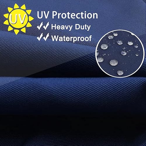 Miniatura 2 de Oslimea Fundas de cojín de patio de 25 x 25 x 5 pulgadas, fundas de repuesto para cojines de muebles de exterior, resistentes al agua, fundas de