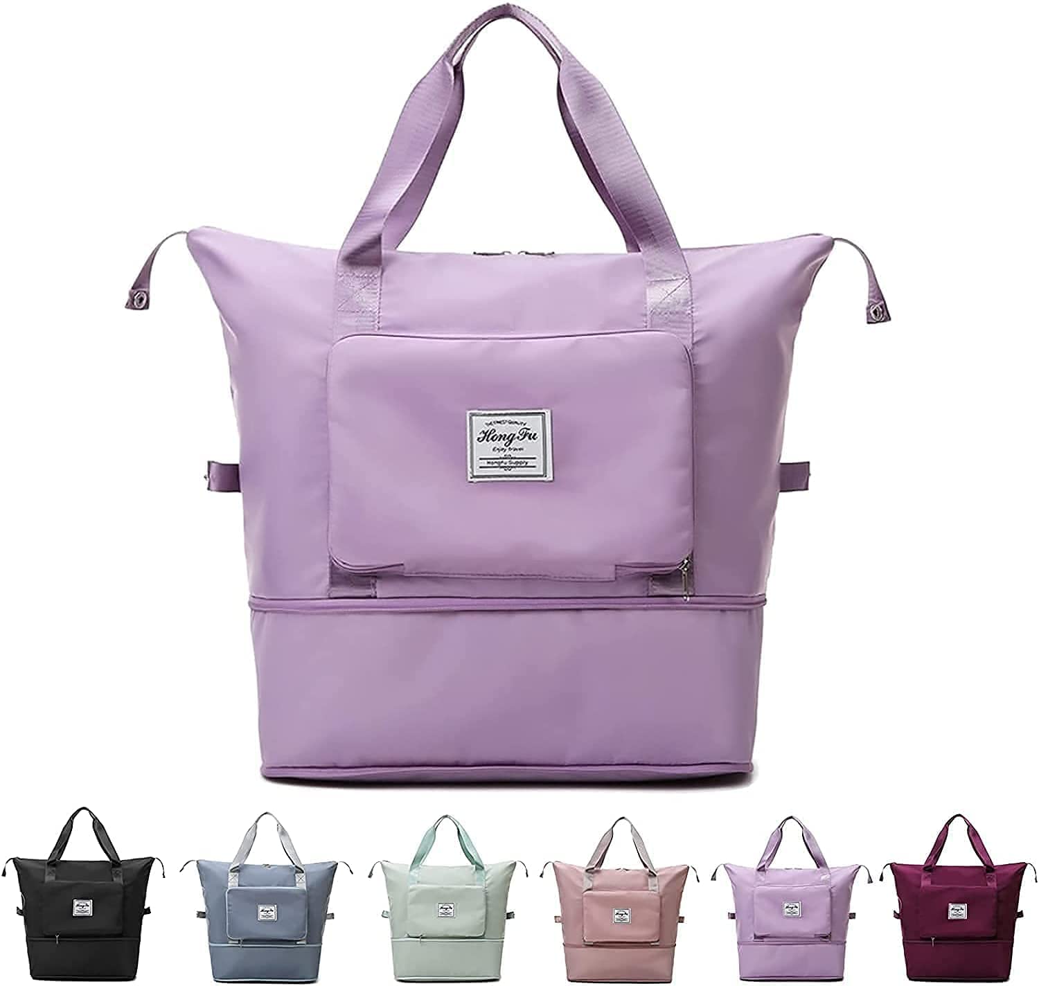Foldable Travel Duffle Bag with Expandable Bottom-picture-38