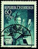 gold immer gestempelt Nr. 957 Goldhahn Österreich Nr. 957 gestempelt Tag der Briefmarke 1950 Briefmarken für Sammler