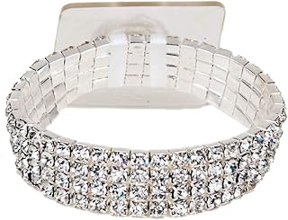 Fitz Design Corsage Bracelet-Rock Candy Dazzle Lawn Garden, White