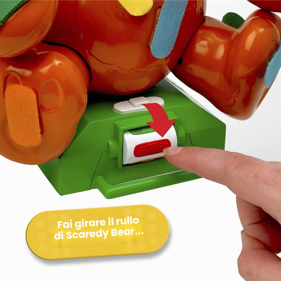 Ideal | Non Essere Un Orso Spaventoso: Il Gioco dell'orsacchiotto Che Tira l'intonaco - sbuccia i Suoi cerotti ma attenzione, è Davvero Un Orso Spaventoso! | Giochi per Bambini | per 2-4 Giocatori |