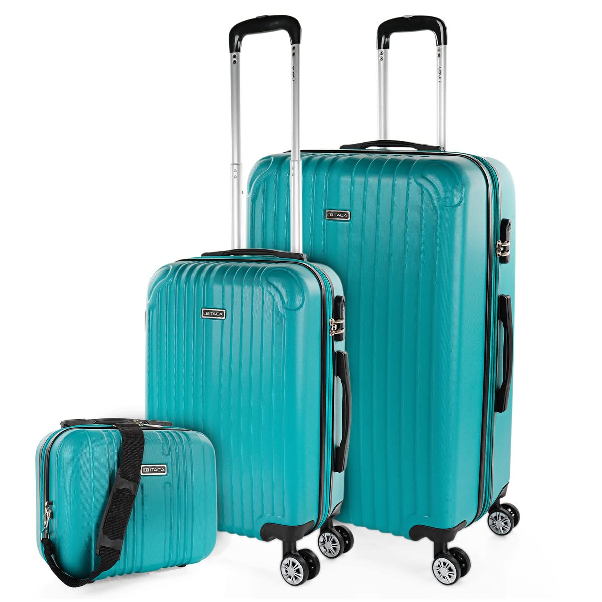 ITACA - Maletas Grandes De Viaje Rígidas Ligeras con 4 Doble Rueda 360° Maleta Grande 23 Kilos Alta Resistencia Extensible Maleta XL Duradera, Mandarina — view 46
