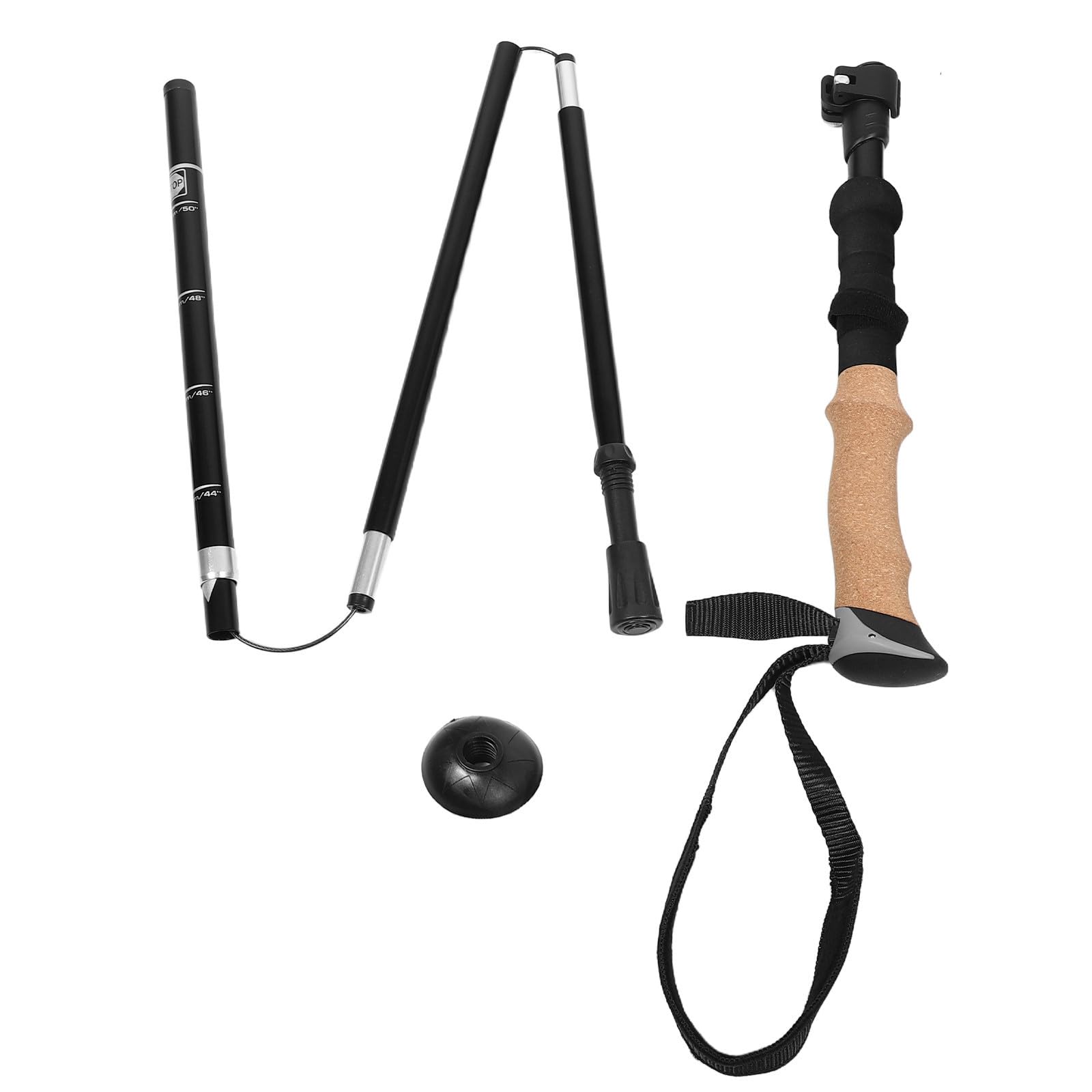 Tofficu Bastones Trekking Plegables Ergonómicos de Aluminio Liviano con Mango Eva para Senderismo y Trekking Soporte para Equilibrio Accesorios Portátiles para Hombres y Mujeres