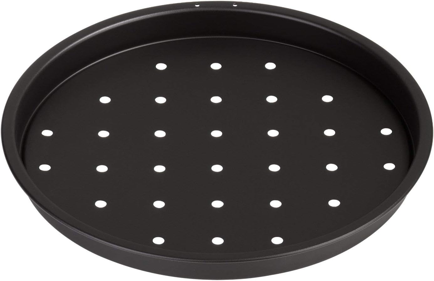 Mauviel M'Passion 28 cm Round Pizza Tray, Steel, Black