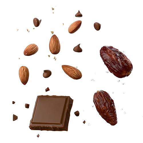 Miniatura 6 de Bearded Brothers, Barras energéticas orgánicas de proteína vegana, chocolate con mantequilla de almendra (paquete de 12), sin gluten, paleo, sin