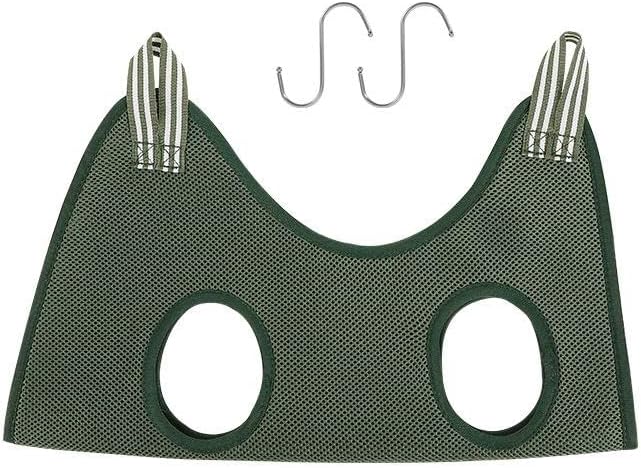 review Pet Cat Grooming Hammock Helper Restraint Bag Breathable Comfortable Hanging Lounger Puppy for Nursing Bathing Pets Supplies, Small Green